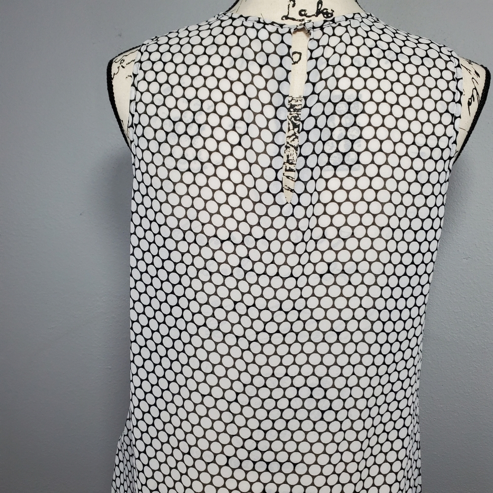 Michael Kors black & white sheer top - Picture 6 of 8